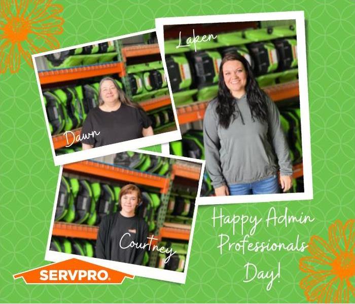 Laken, Dawn and. Courtney celebrating Administrative Professionals Day